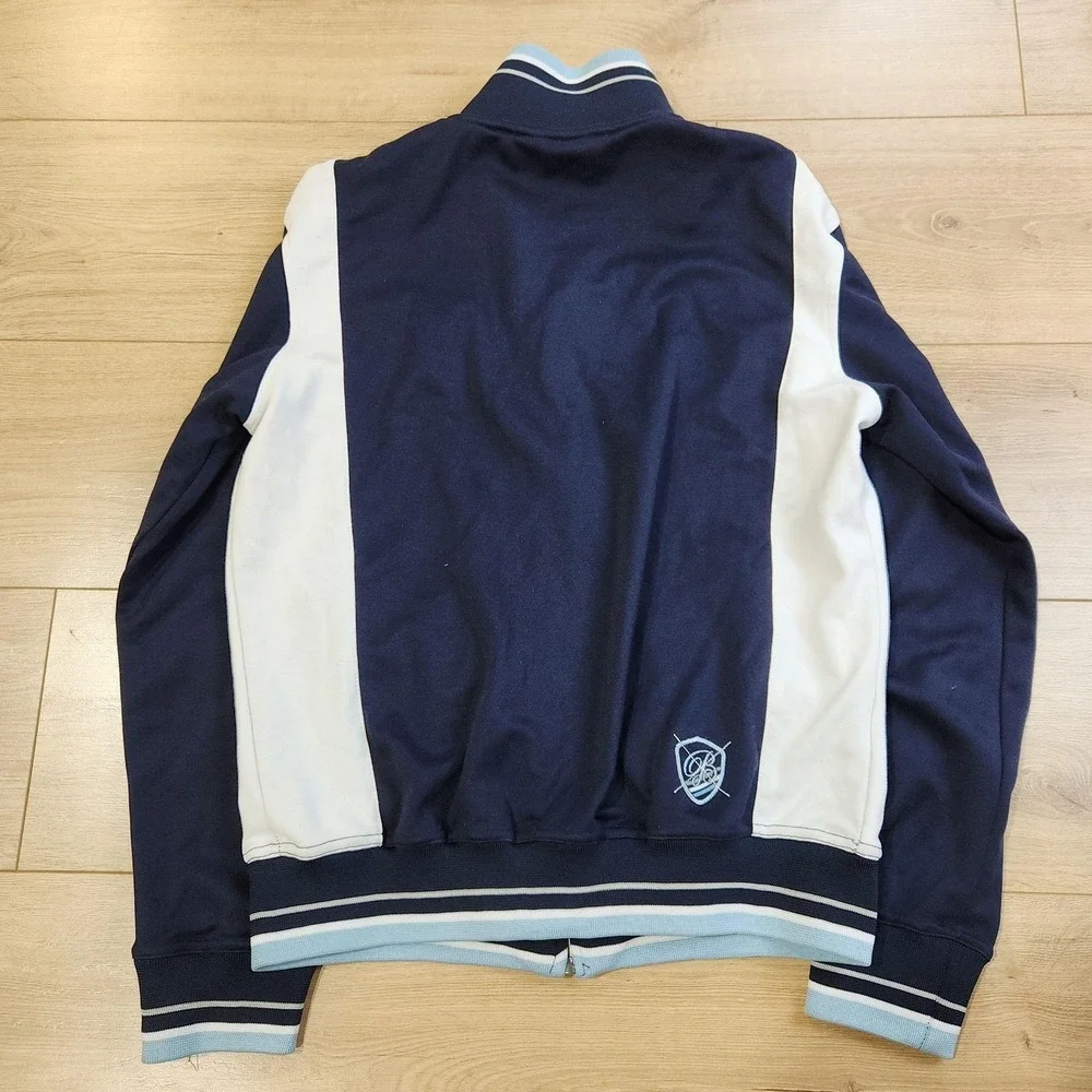 Vintage Billabong Track Jacket Mens Small Blue White Colorblock Full Zip Y2K